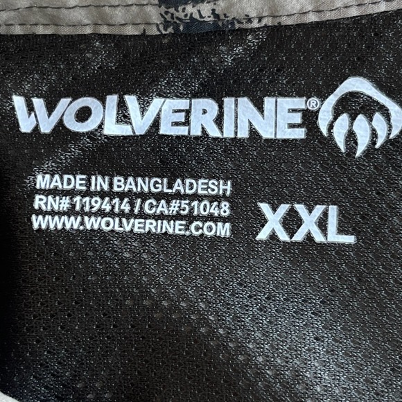 Wolverine Button Up Shirt Mens XXL 2X Brown Snap Front Vented Outdoor - Picture 6 of 12